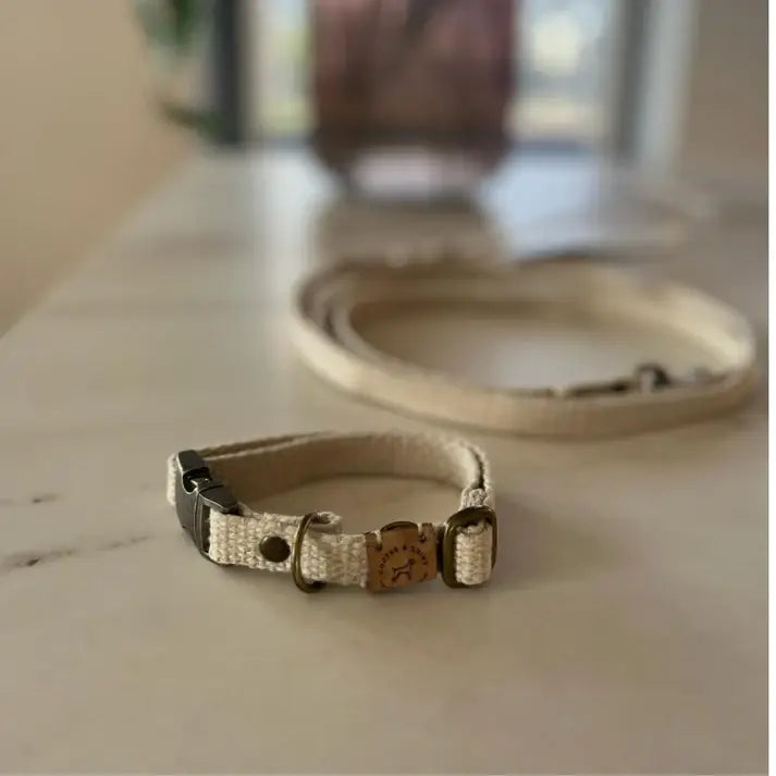 Simply Hemp Collar | Shell White