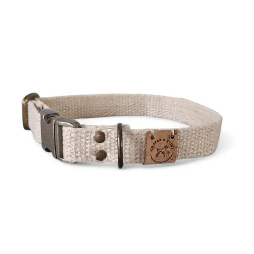Simply Hemp Collar | Shell White