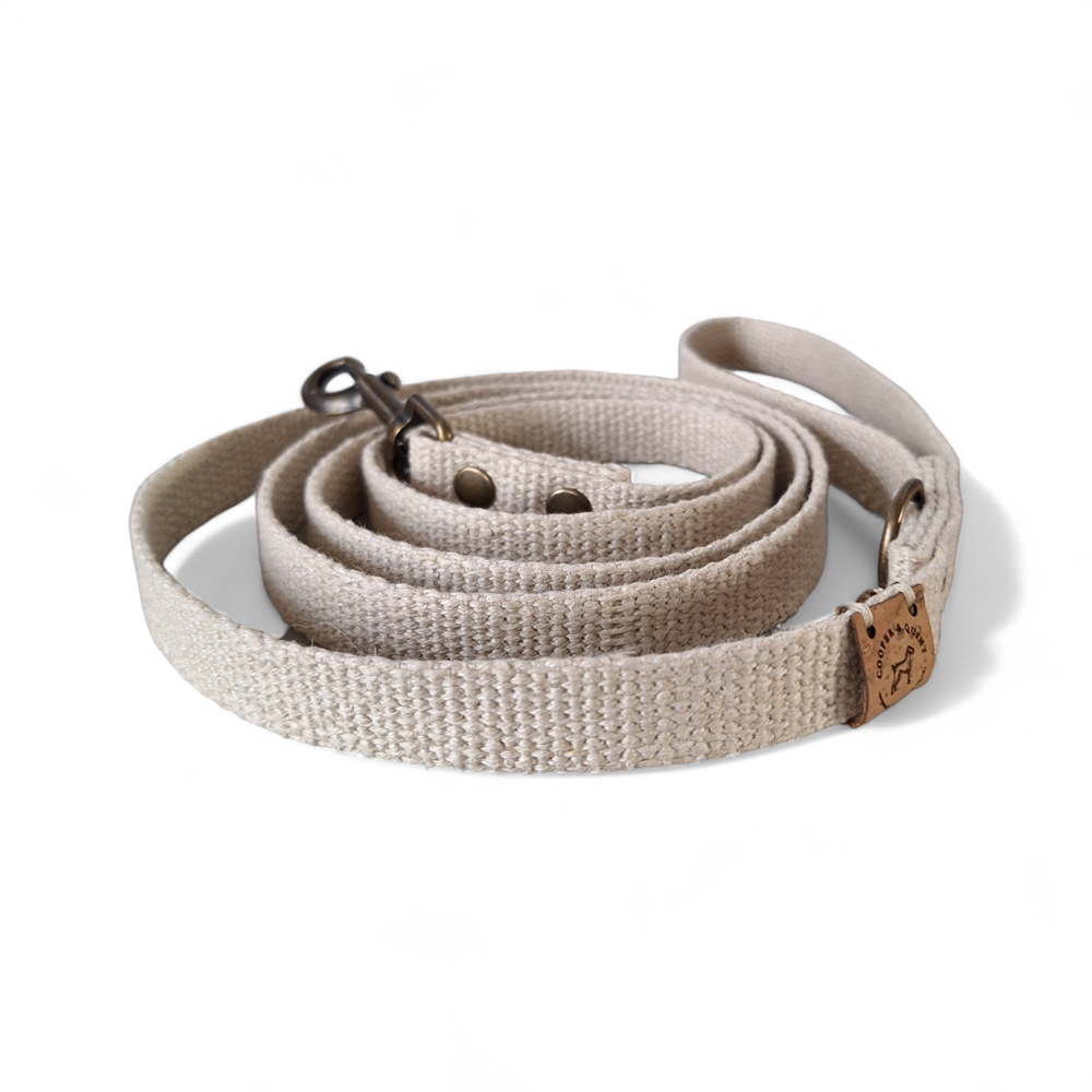 Simply Hemp Leash | Shell White